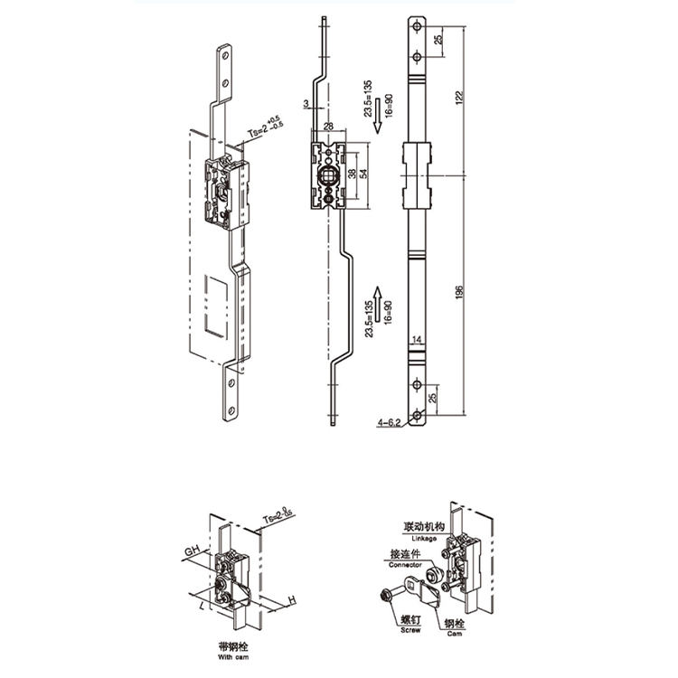 Flat Connectens Rodx-2541-05