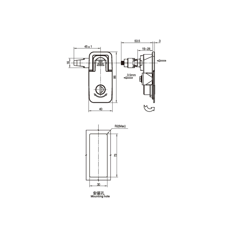 Dis-Type CCCLX-Degree Gyratorius Cogo Obfirmo Sine Lok Core-A7101-1011 