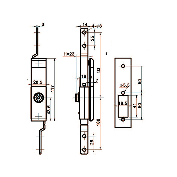 Instrumentum Type Drawbar Lock-A8131