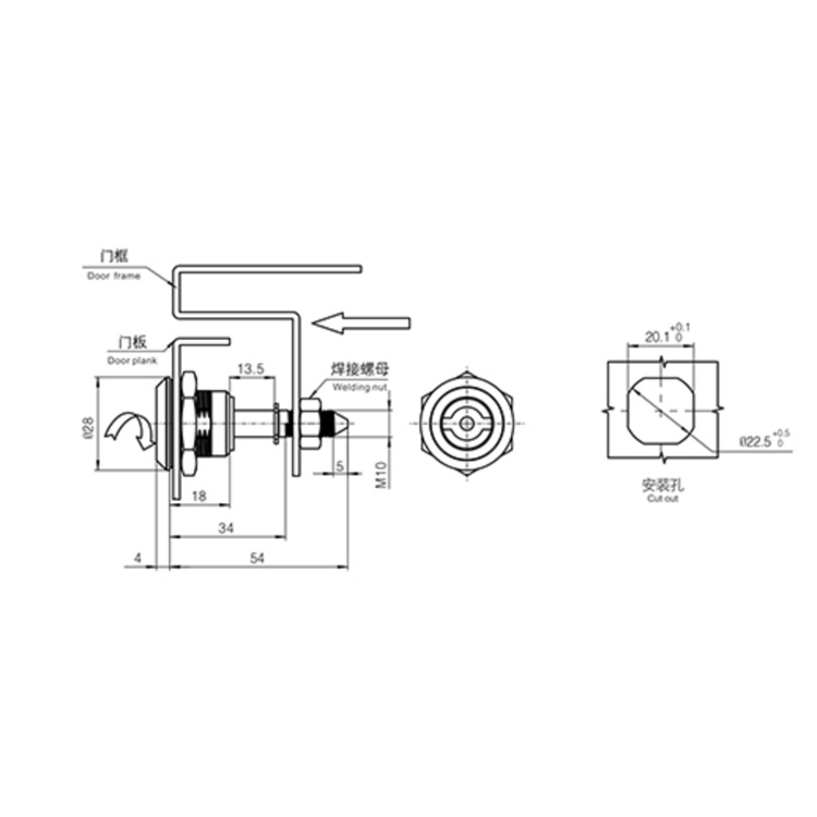 Instrumentum Type Screw Tension Lock-A6051-6053