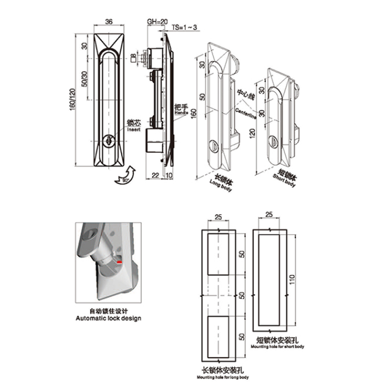 Trahere Type Crank Lock-A7051