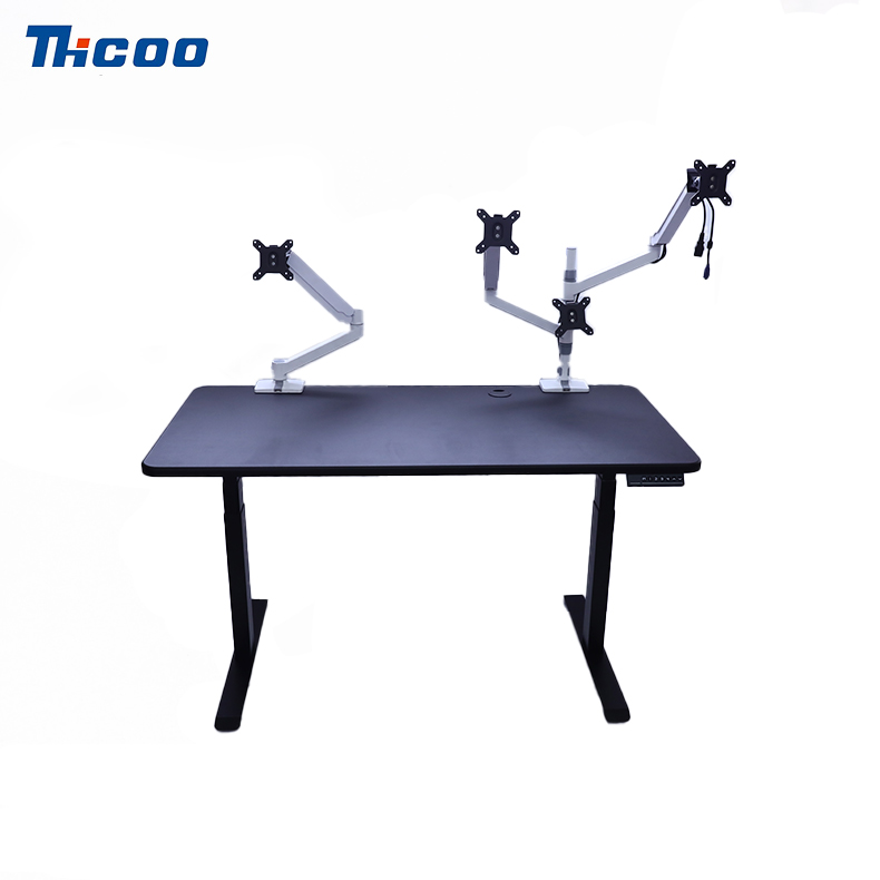 Dual-Motor Positivum-Loading Three-section Leva mensam cum Tabletop
